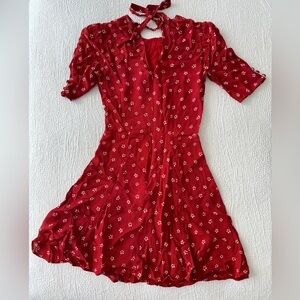 Reformation Mini Red Summer Dress